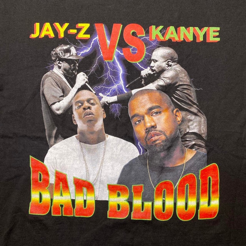 Pizza Slime x Kanye West vs Jay-Z rap shirt